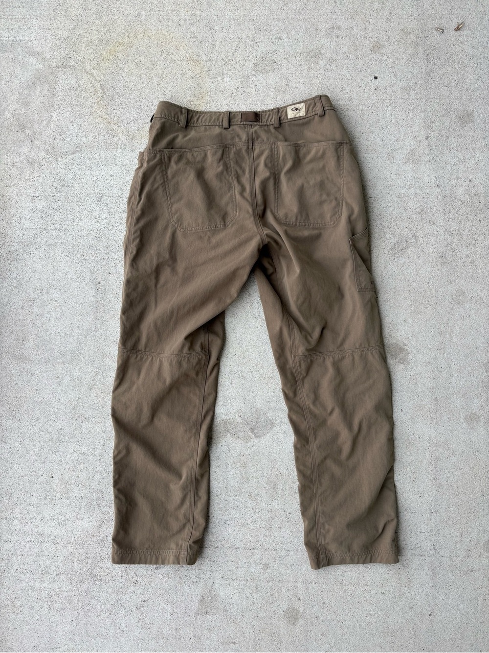 Outdoor Research Technical Hiking Pants Brown Integrated Belt Mens Large 33x32 - Picture 3 of 5